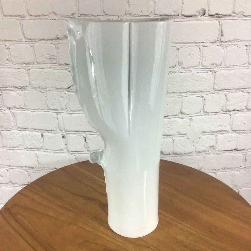 Vintage Royal Dux Bohemia Hand Painted Ceramic Vase - RARE